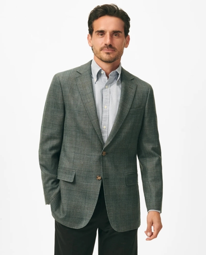 Traditional Fit Checked Sport Coat in Hopsack Wool, image 1