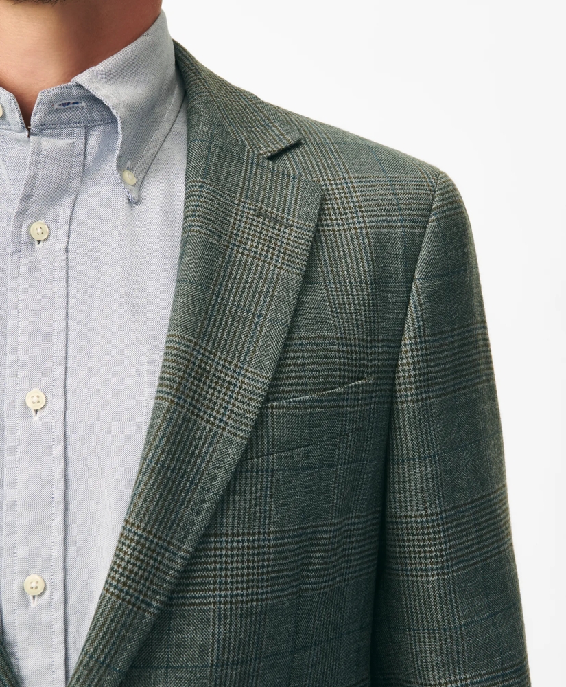 Traditional Fit Checked Sport Coat in Hopsack Wool, image 2