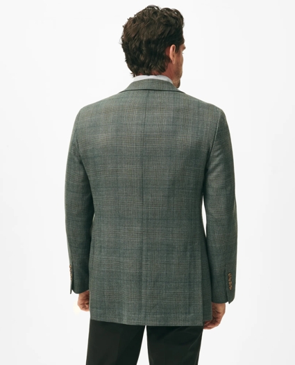 Traditional Fit Checked Sport Coat in Hopsack Wool, image 3