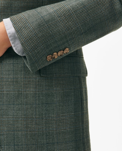 Traditional Fit Checked Sport Coat in Hopsack Wool, image 4