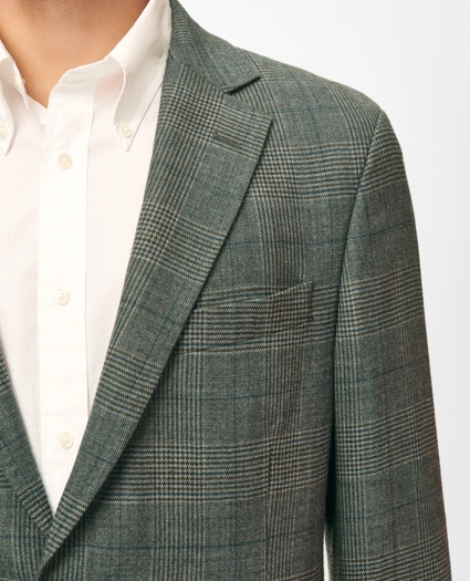 Slim Fit Checked Sport Coat in Hopsack Wool, image 2