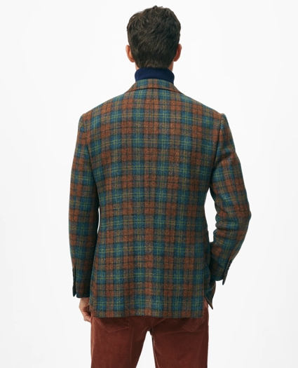 Classic Fit Sport Coat in Plaid Shetland Wool Tweed, image 3