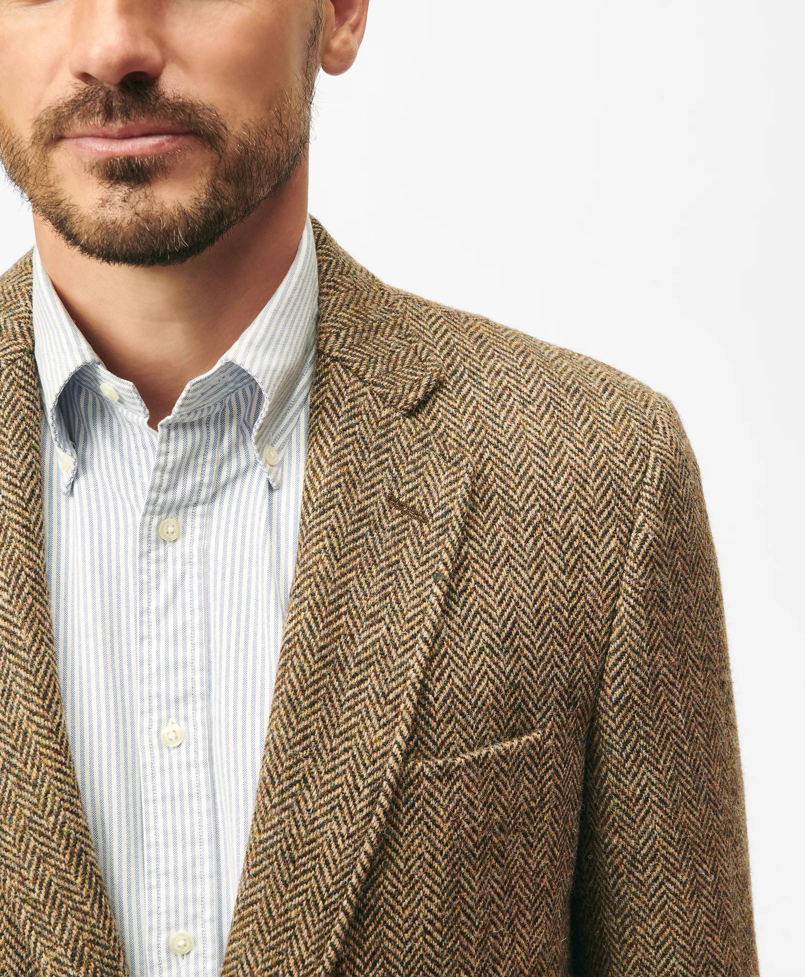 1818 No. 1 Sack Sport Coat in Herringbone Harris Tweed