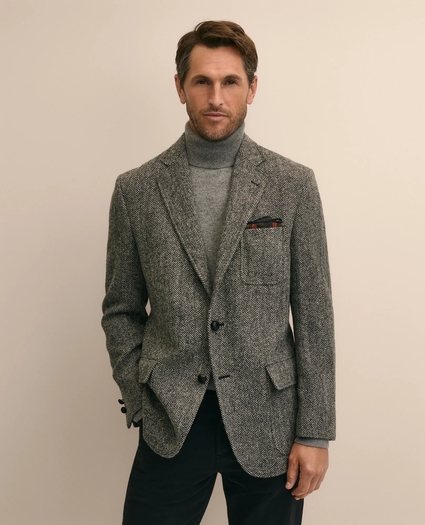 No. 1 Sack Sport Coat in Herringbone Harris Tweed, image 1