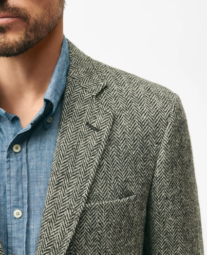 1818 No. 1 Sack Sport Coat in Herringbone Harris Tweed, image 2