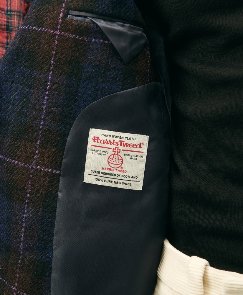 1818 No. 1 Sack Sport Coat in Checked Harris Tweed