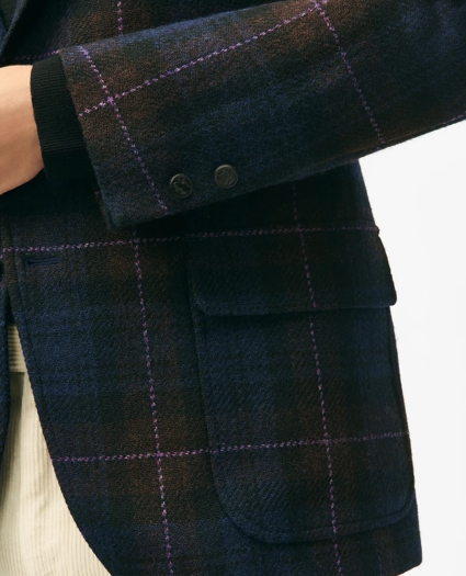 1818 No. 1 Sack Sport Coat in Checked Harris Tweed 1818 No. 1 Sack Sport Coat in Checked Harris Tweed