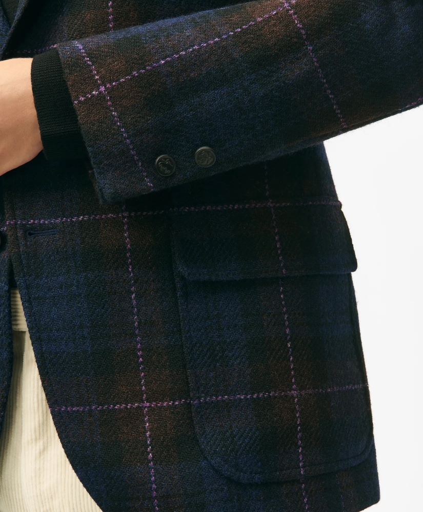 1818 No. 1 Sack Sport Coat in Checked Harris Tweed