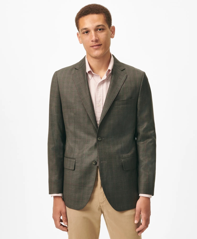 Slim Fit Checked Sport Coat in Wool, image 1