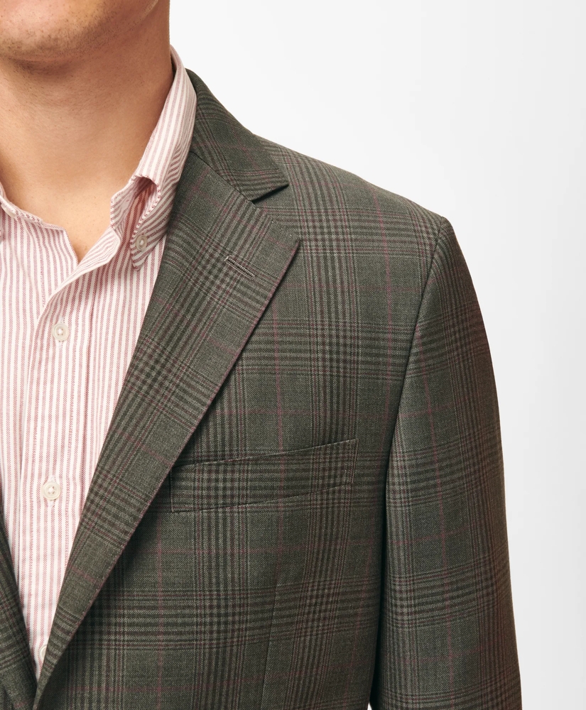 Slim Fit Checked Sport Coat in Wool, image 2
