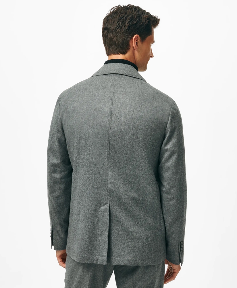Tailored Shirt Jacket in Wool Flannel, image 4