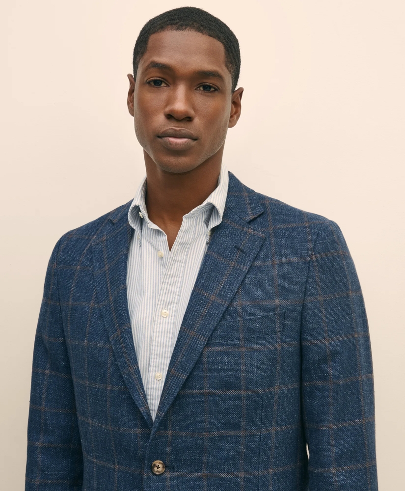 Classic Fit Wool-Linen Hopsack Sport Coat, image 3