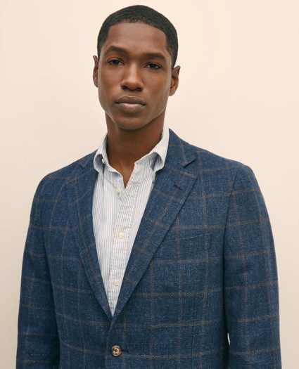 Classic Fit Wool-Linen Hopsack Sport Coat, image 3
