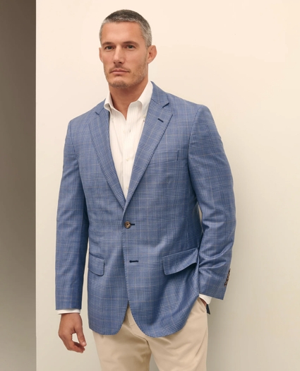Traditional Fit Wool Overcheck Sport Coat, image 1