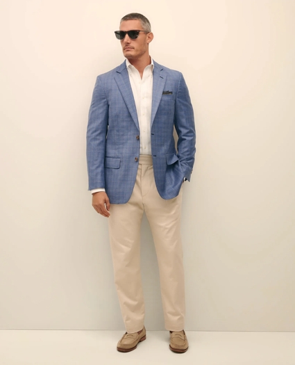 Traditional Fit Wool Overcheck Sport Coat, image 2