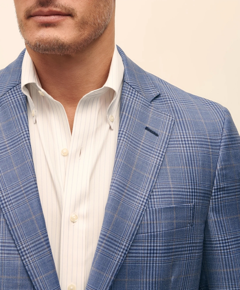 Traditional Fit Wool Overcheck Sport Coat, image 3