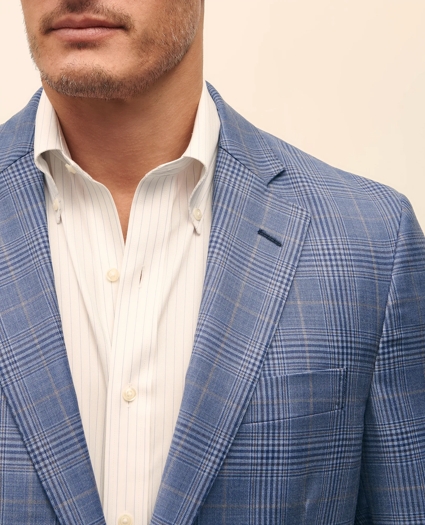 Traditional Fit Wool Overcheck Sport Coat, image 3