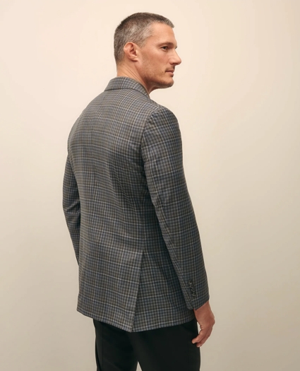 Traditional Fit Wool Gingham Sport Coat, image 5