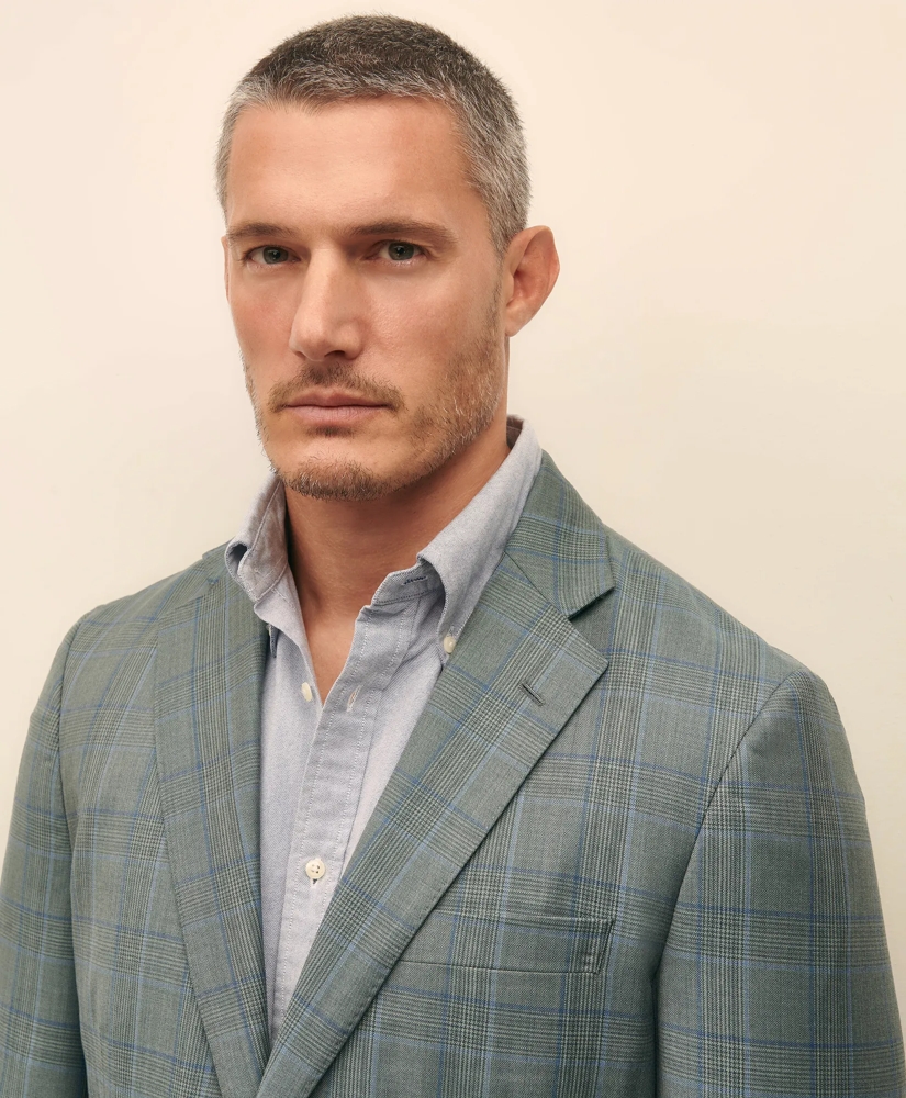 Traditional Fit Wool Check Sport Coat, image 3