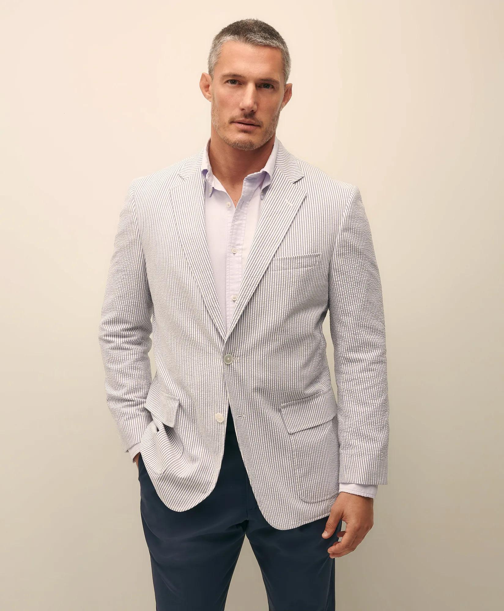 The No. 1 Sack Sport Coat in Cotton Seersucker