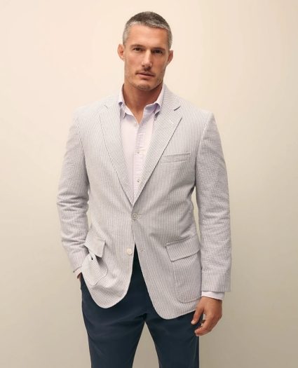 The No. 1 Sack Sport Coat in Cotton Seersucker, image 1