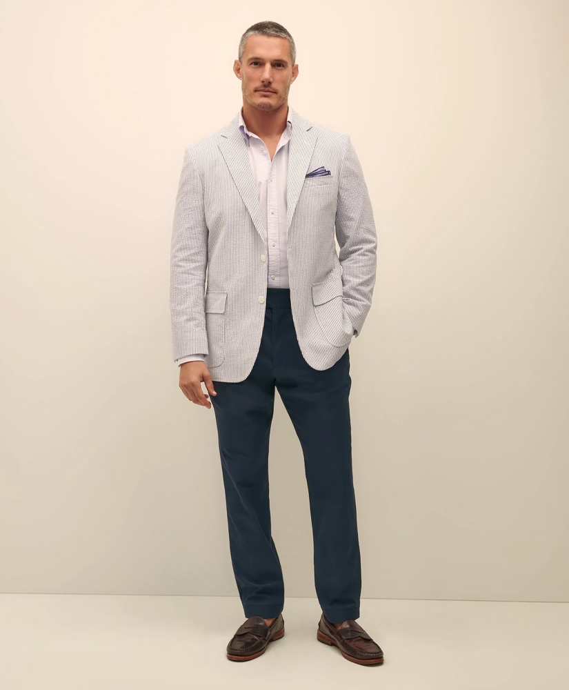 The No. 1 Sack Sport Coat in Cotton Seersucker, image 2