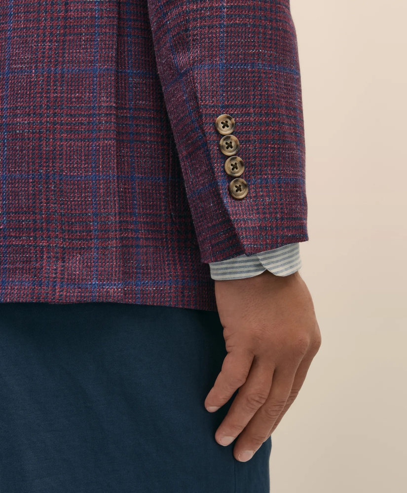 Classic Fit Wool-Linen-Silk Overcheck 1818 Sport Coat, image 5
