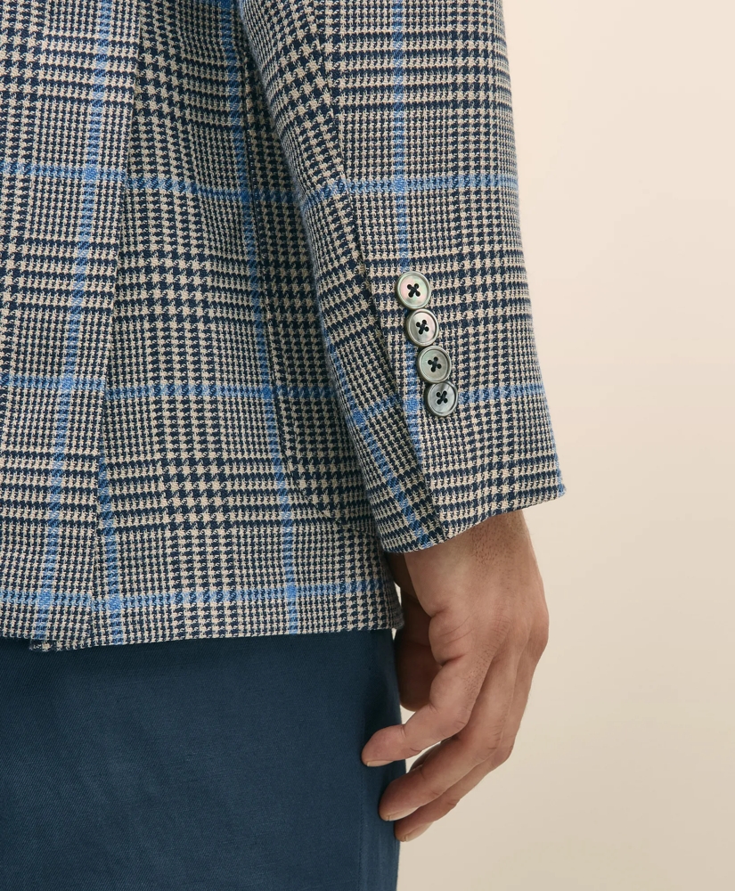 Classic Fit Wool-Linen-Silk Overcheck 1818 Sport Coat, image 5