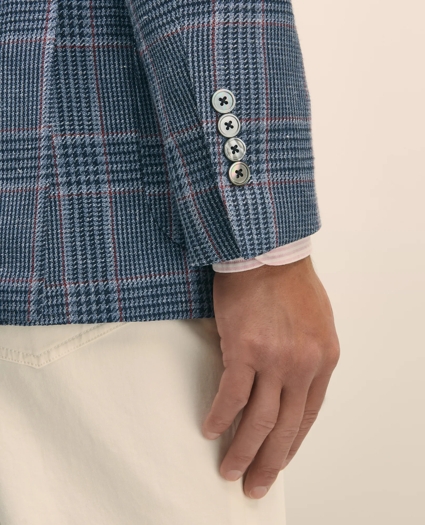 Classic Fit Linen-Silk-Cotton Check 1818 Sport Coat, image 5