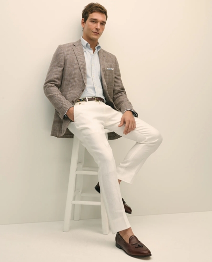 Classic Fit Linen-Silk-Cotton Check 1818 Sport Coat, image 2