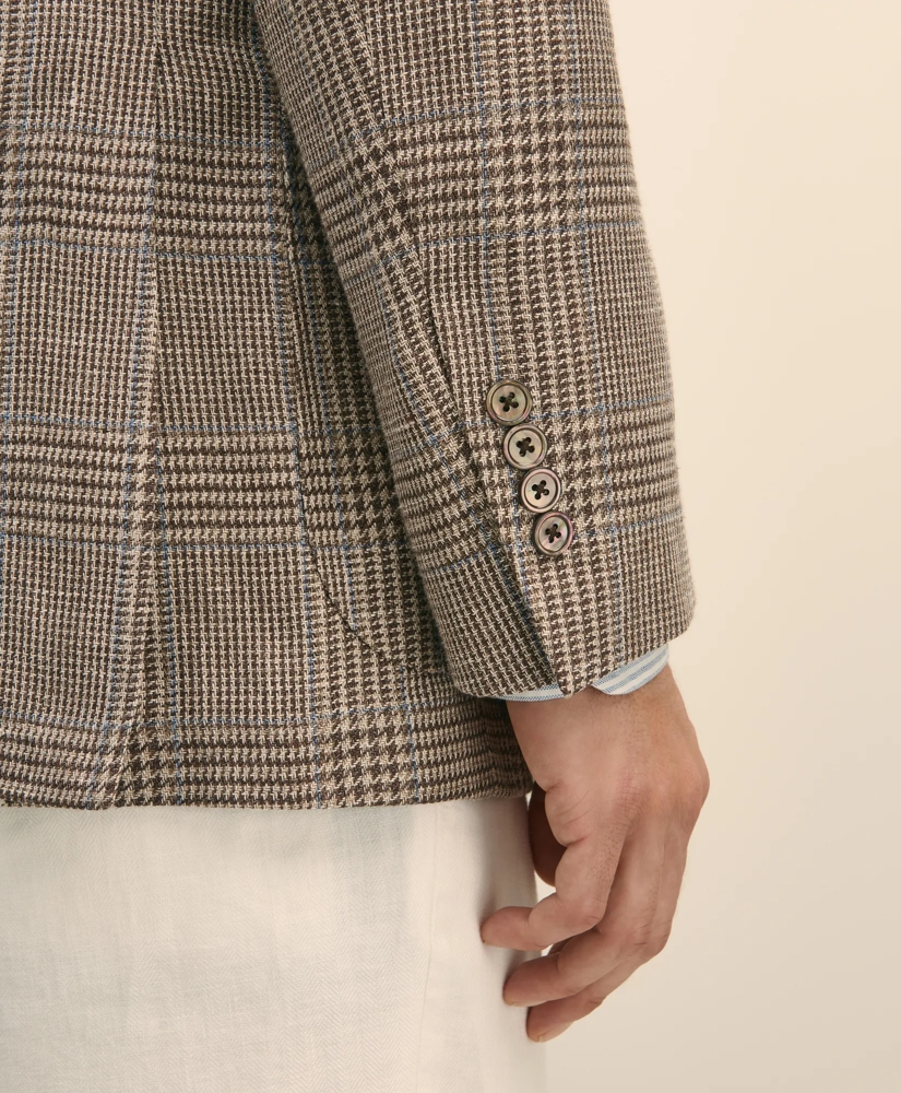 Classic Fit Linen-Silk-Cotton Check 1818 Sport Coat, image 4