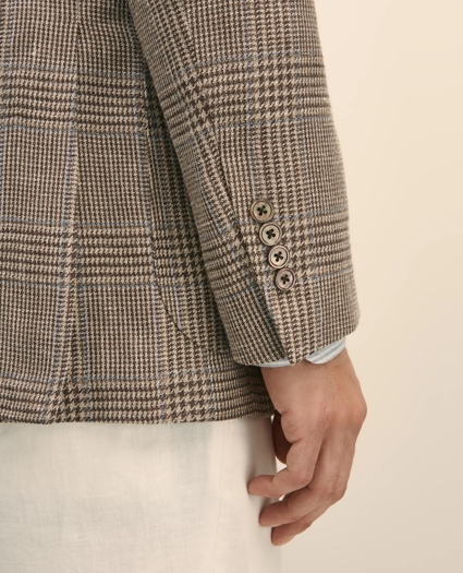 Classic Fit Linen-Silk-Cotton Check 1818 Sport Coat, image 4