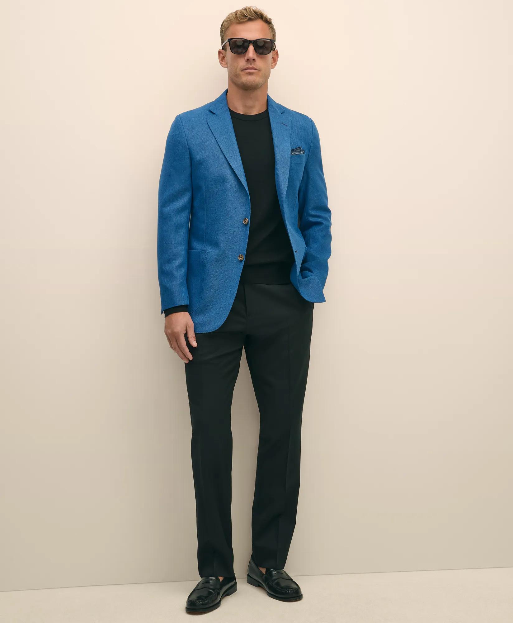 Classic Fit Sport Coat in Hopsack Wool