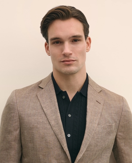 Classic Fit Linen 1818 Herringbone Sport Coat, image 2