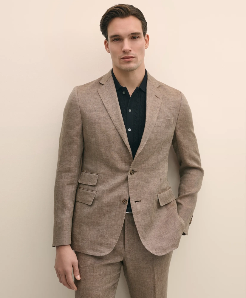 Classic Fit Linen 1818 Herringbone Sport Coat