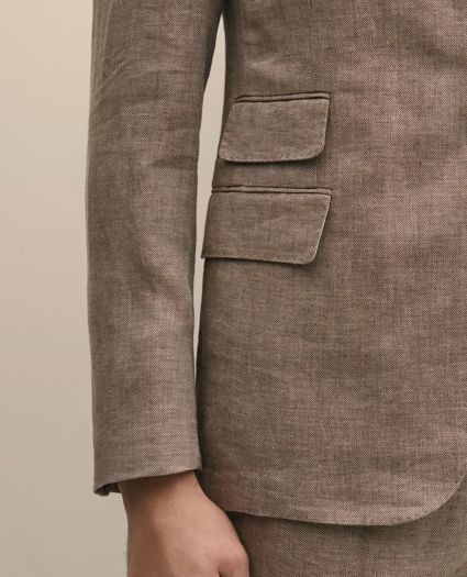 Classic Fit Linen 1818 Herringbone Sport Coat, image 4