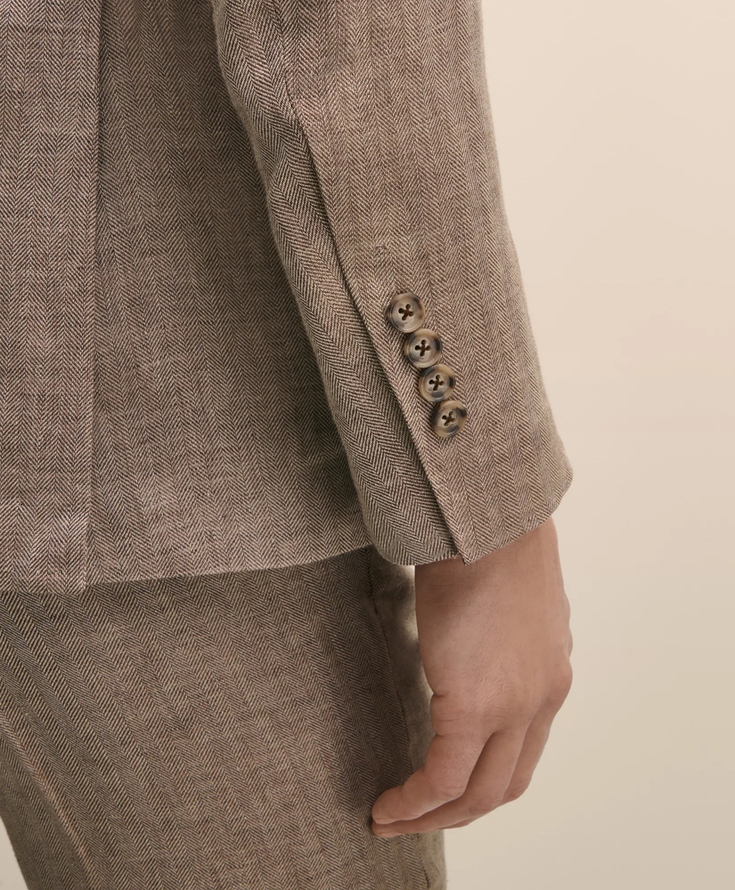 Classic Fit Linen 1818 Herringbone Sport Coat, image 5