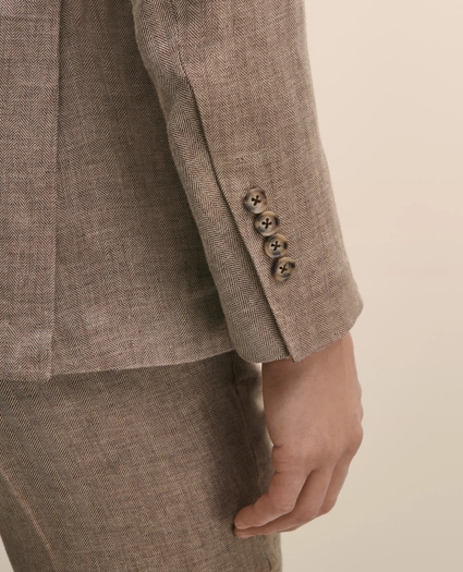 Classic Fit Linen 1818 Herringbone Sport Coat, image 5