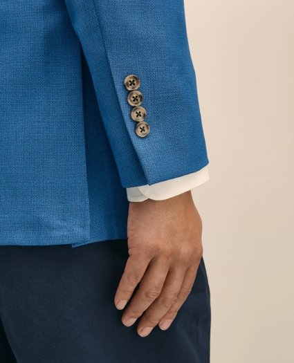 Slim Fit Sport Coat in Hopsack Wool, image 5