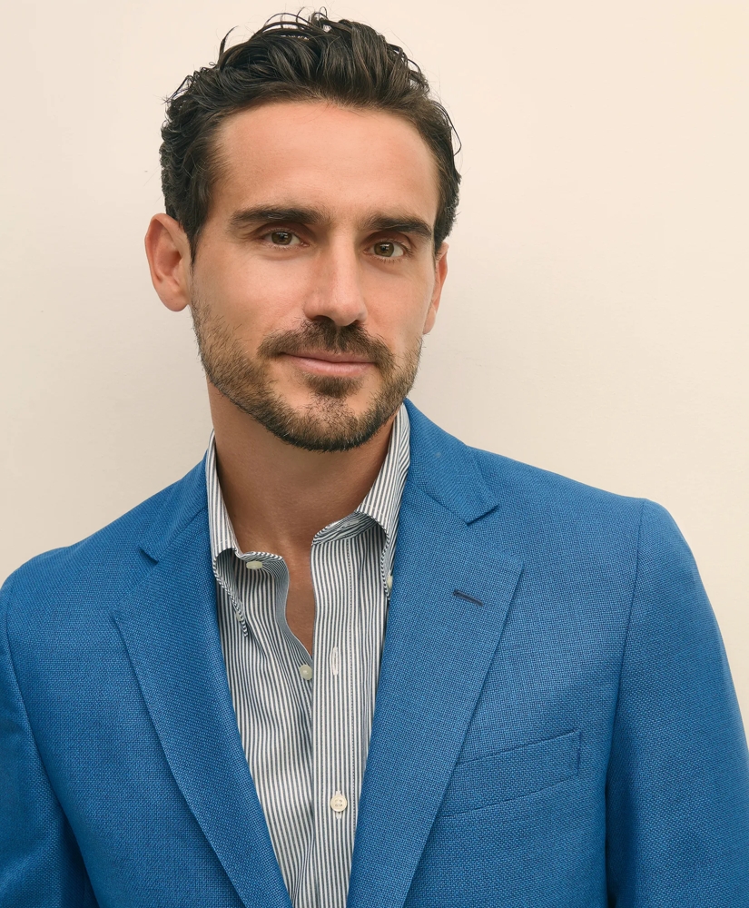 Traditional Fit Sport Coat in Hopsack Wool, image 4