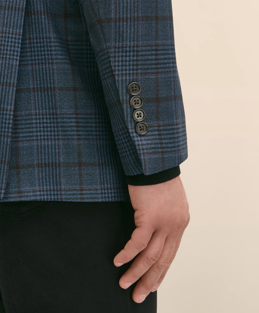 Classic Fit Merino Wool Overcheck Sport Coat, image 5