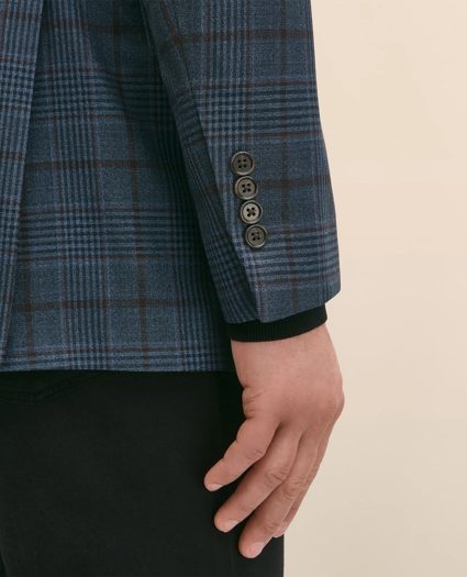 Classic Fit Merino Wool Overcheck Sport Coat, image 5
