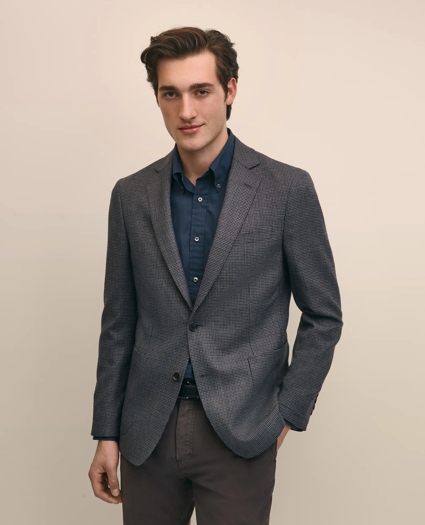 Classic Fit Wool Hopsack Gingham Sport Coat, image 1