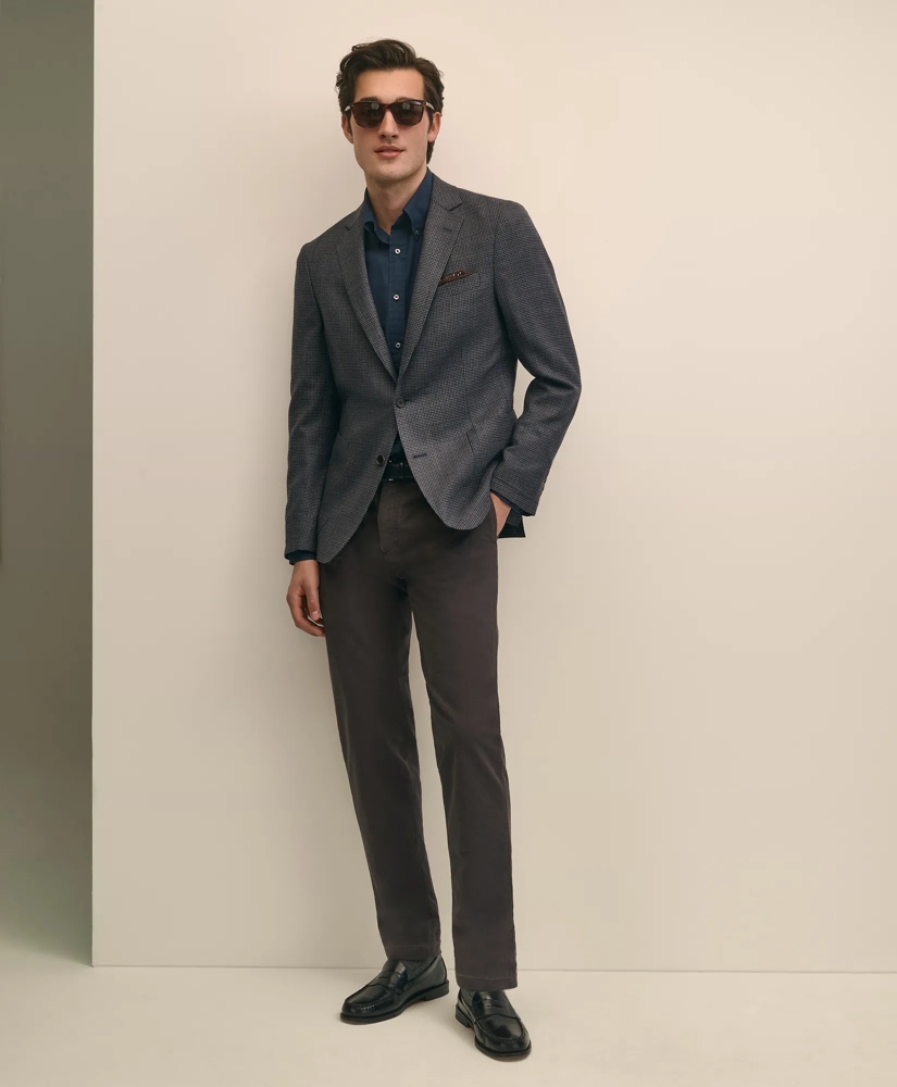 Classic Fit Wool Hopsack Gingham Sport Coat, image 2