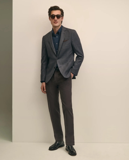 Classic Fit Wool Hopsack Gingham Sport Coat, image 2