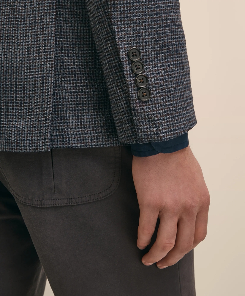 Classic Fit Wool Hopsack Gingham Sport Coat, image 4