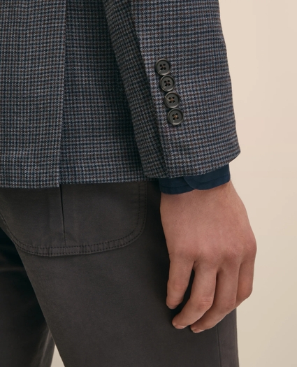 Classic Fit Wool Hopsack Gingham Sport Coat, image 4