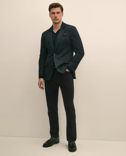 Classic Fit Wool Cotton Knit Check Sport Coat, image 2