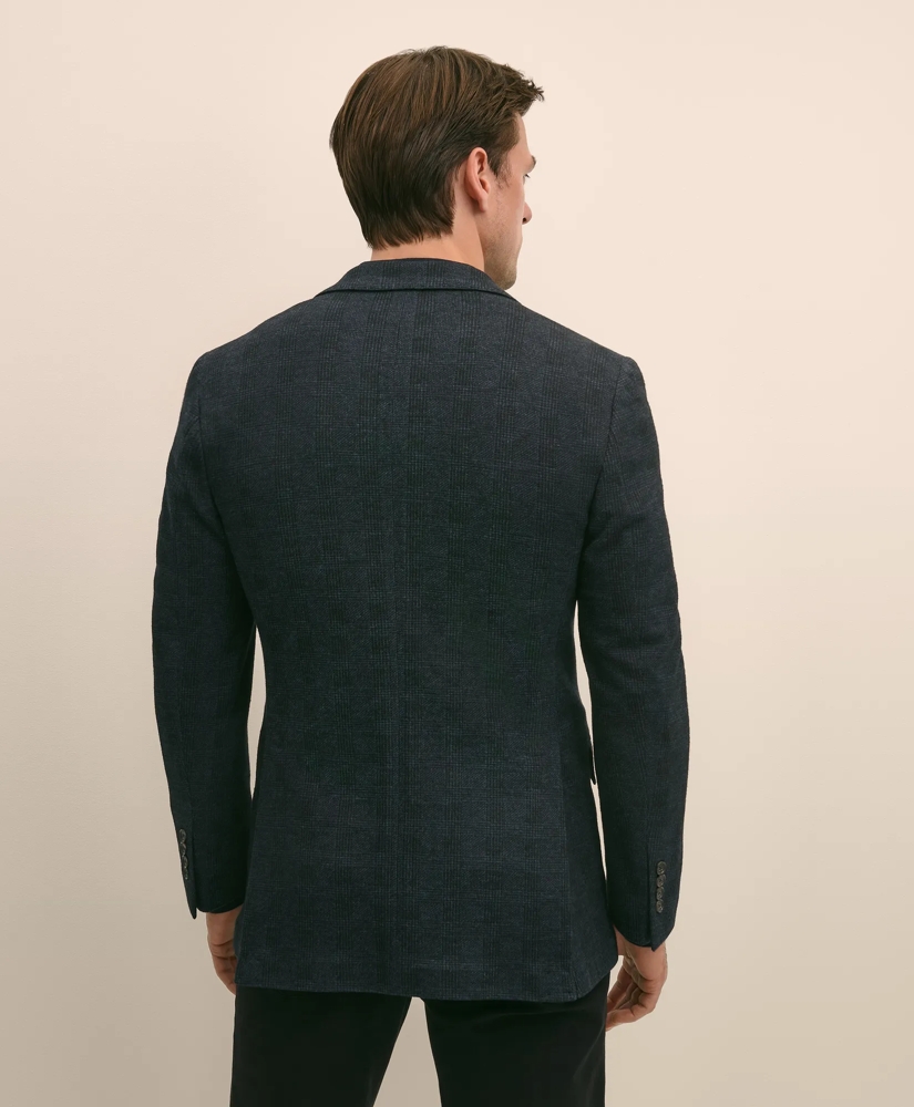 Classic Fit Wool Cotton Knit Check Sport Coat, image 4