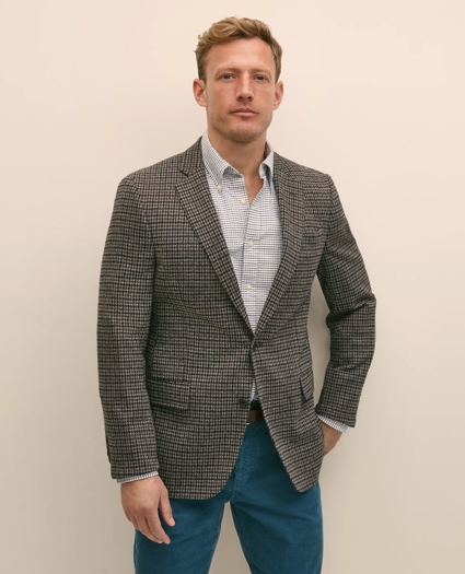 Classic Fit Cotton Wool Blend Knit Check Sport Coat, image 1